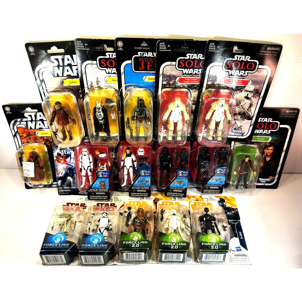 Hasbro Star Wars Various Series ACTION FIGURE LOT OF 16, Open Package, New!